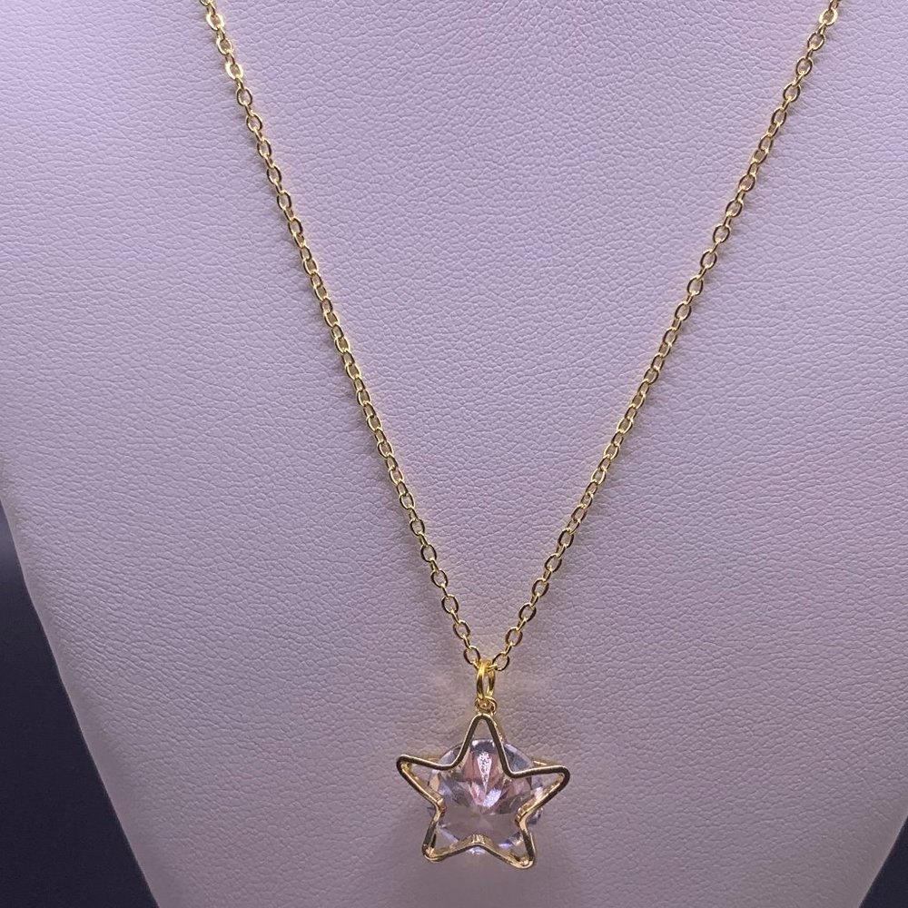Gold Plated Necklace With Star Pendant